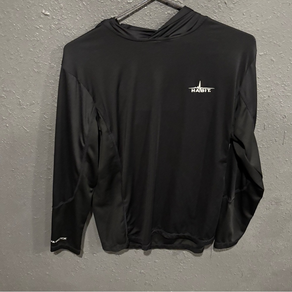 Habitat Men's Black Rash Guard